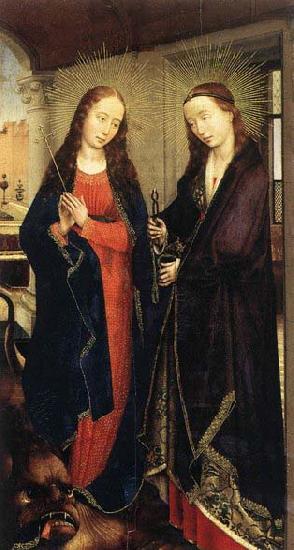 WEYDEN, Rogier van der Sts Margaret and Apollonia oil painting picture